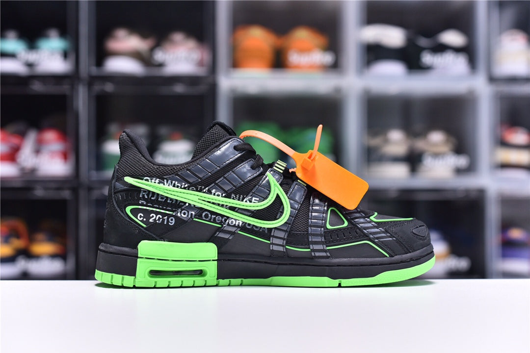 Nike Air Rubber Dunk X Off-White"Green St
rike”