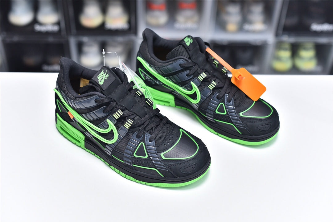Nike Air Rubber Dunk X Off-White"Green St
rike”