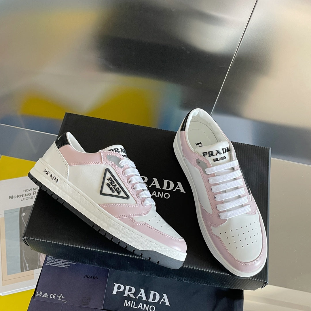 Leather Trainer Prada