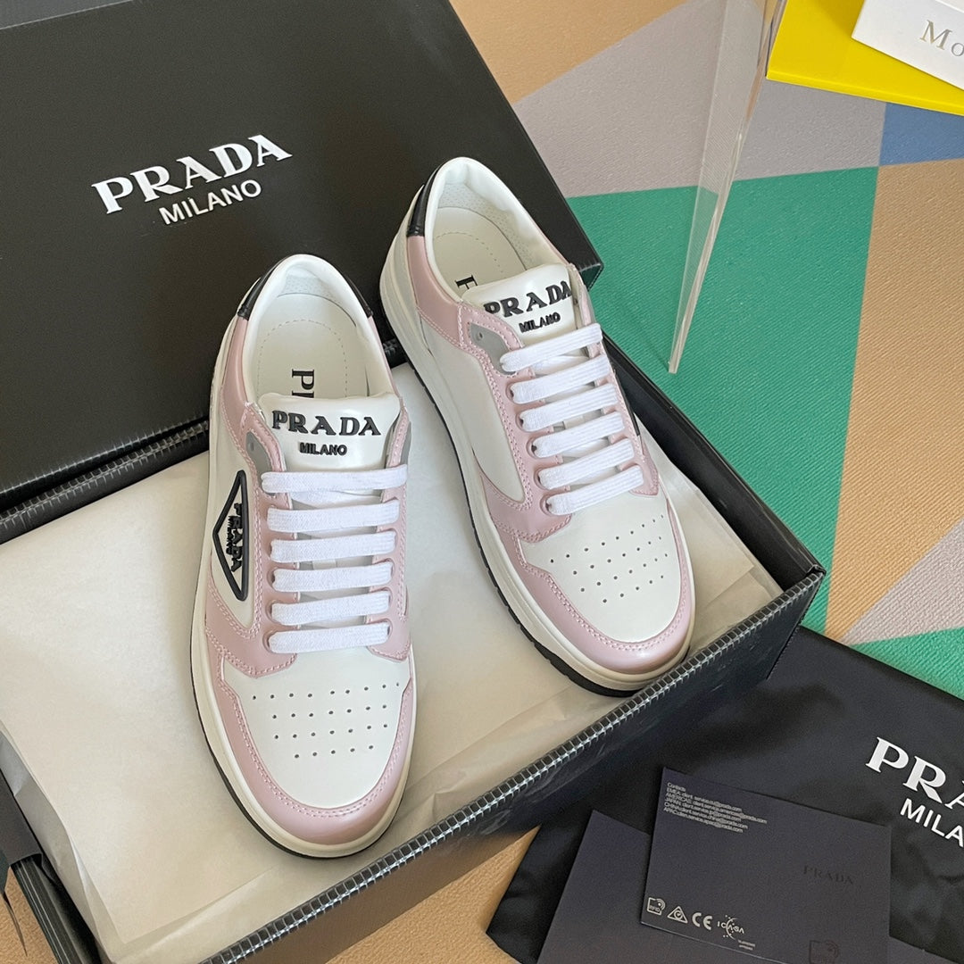 Leather Trainer Prada