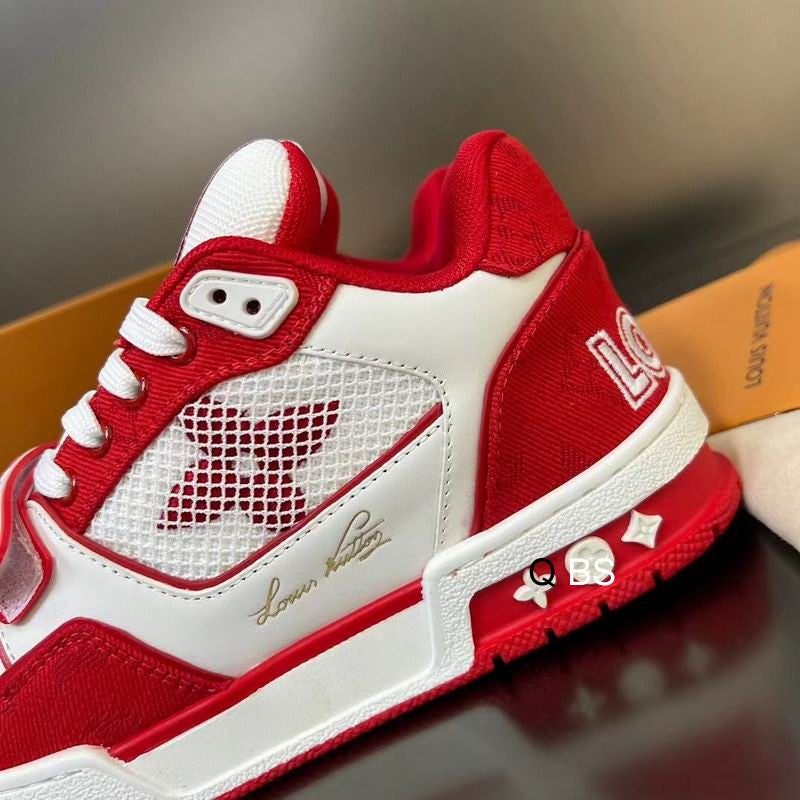 Louis Vuitton trainer LV red